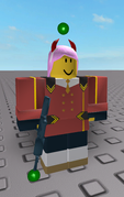 Ace Pilot skin on a development image.