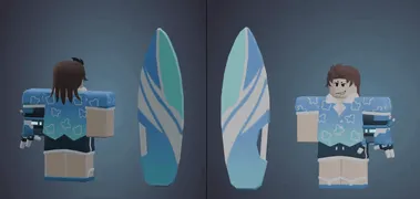 Surfs Up skin on a development gif.