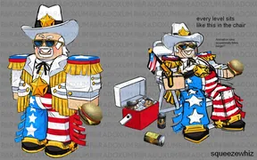 Patriotic skin on concept art.