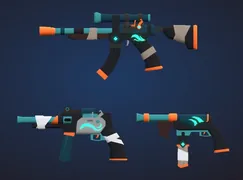 Pirate skin on a development image.