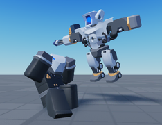 Cybernetic skin on a development image.