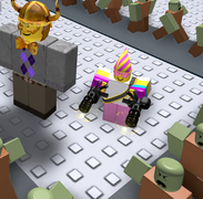 Party skin on a development image.