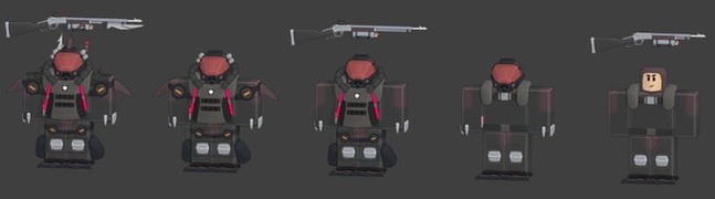 Scuba Ops skin on a development image.