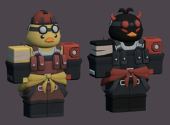 Prototype Ducky skin on a development image.