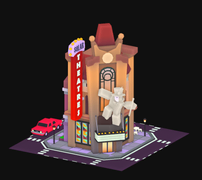 Cinema skin on a development image.