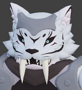 Saber Tooth Tiger skin on a development image.