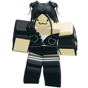 My main avatar, Bella, doing the Quota Craze emote.