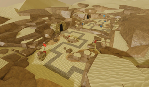 View for the first version of the map.