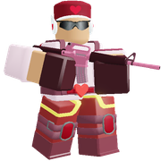 Valentines skin on a render.