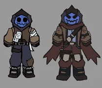 Pumpkin skin on concept art.