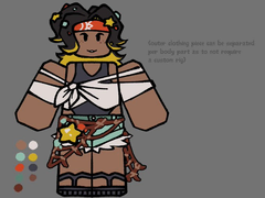 Beach skin on its concept art