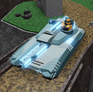Classic Railgun Tank on a development image.