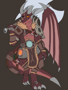 Dragon skin on concept art.