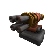 Unused Jack O' Bot Shoulder Minigun accessory.