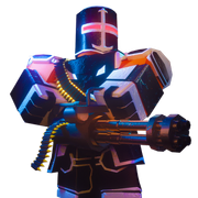 Crusader skin on a render.