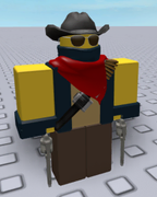 Cowboy on a development image.