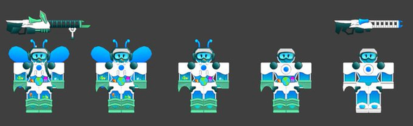 Aquatic skin on a development image.