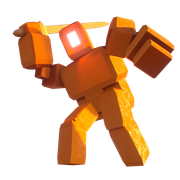 Gold Titan on a render.