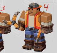 Default skin on concept art.