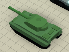 Tank on a development image.