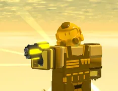 Golden skin on a render.
