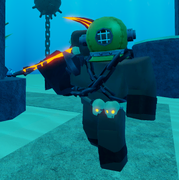 Molten Necromancer affected by the Scuba Gear modifier.