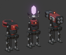Unused Default skin sentries on a development image.