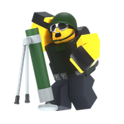 Default skin on a render.