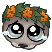 Seal skin on the Sad Seal sticker.