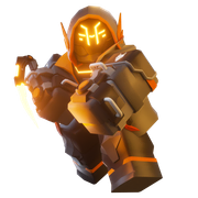 Vigilante skin on a render.