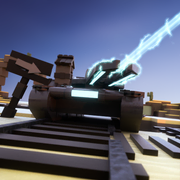 Default Railgun Tank on a render.