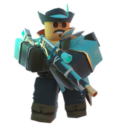 Pirate skin on a render.