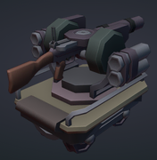 Wikia skin sentry on a development image.