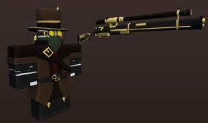 Steampunk skin on a development image.