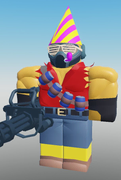 Party skin on a development image.