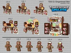 Gingerbread skin on concept art.