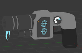 Freezer's cryogun on a development image.