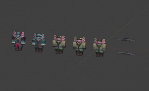 Axolotl skin on a development image.
