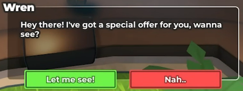 Wren's dialogue box.