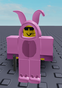 Bunny skin on a development image.