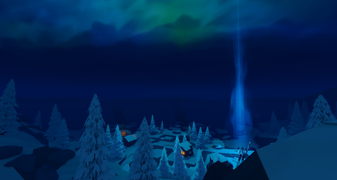 Northern Lights on a development image.