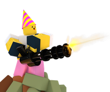 Party skin on a render.